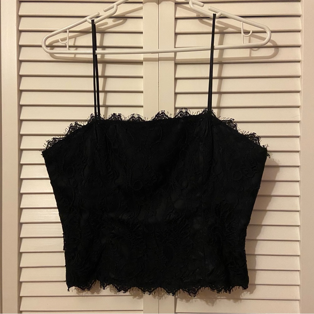 VICTORIAS SECRET Collection VTG Y2K Lace Bustier Corset Bodice Black womens Med